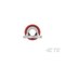Te Connectivity Ring Terminal, #4 Stud Size, 16 AWG, 300 V, Nylon Insulated, Red 8-320553-1 - alternate 3